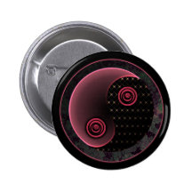 Kosmiska purpurfärgade Yin Yang Pins