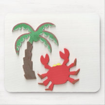 krabba och palmtree mus mattor