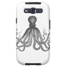 Kraken - svart jätte- bläckfisk/Cthulu Galaxy SIII Fodral