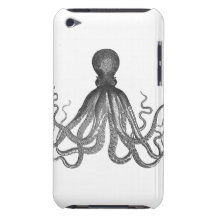 Kraken - svart jätte- bläckfisk/Cthulu iPod Touch Case