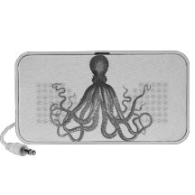 Kraken - svart jätte- bläckfisk/Cthulu Laptop Högtalare