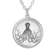Kraken - svart jätte- bläckfisk/Cthulu Personliga Halsband