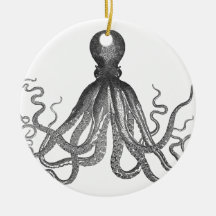Kraken - svart jätte- bläckfisk/Cthulu Jul Dekorationer