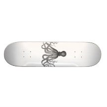 Kraken - svart jätte- bläckfisk/Cthulu Skate Decks