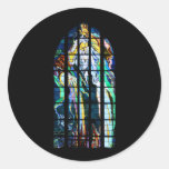 Krakow kyrka av St Francis målat glass klistermärken