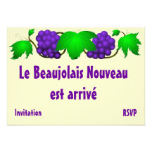 Kräm för Beaujolaisnouveauinbjudan
