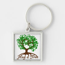 Krama ett träd Keychain Nyckel Ringar