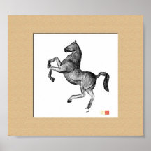 Kråma sig hästen print