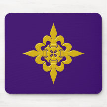 Kreuz Fleur de Lis cross Mauspad