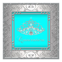 KrickablåttTiara Quinceanera Skräddarsydda Inbjudan