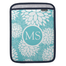 Krickavitblommönster iPad Sleeve