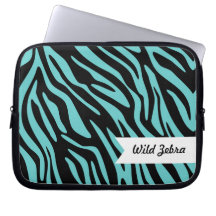 Krickazebra ränderlaptop sleeve datorskydds fodral