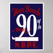 Krigförbindelser över 90% N.O.P.E. -- WW2 Posters