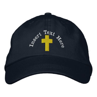 Kristen broderad hatt