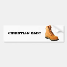 KRISTEN PAPPA!! …, Religiös bildekal
