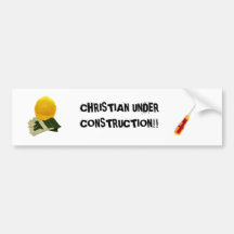 KRISTEN UNDER KONSTRUKTION!! …, Riklig religiösa Bildekal