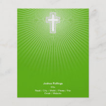 Kristenkor på grön bakgrund flygblad designs