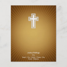 Kristenkor på orange bakgrund flygblad designs