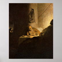Kristus av Rembrandt Harmenszoon skåpbil Rijn Posters