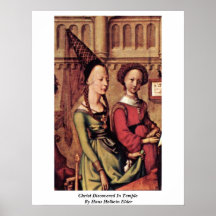 Kristus som upptäcks i tempel av den Hans Holbein  Print