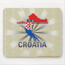 Kroatienflaggakarta 2,0 mus mattor