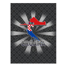 Kroatienflaggakarta 2,0 vykort