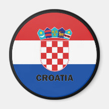 KroatienRoundel kvalitets- flagga Magneter