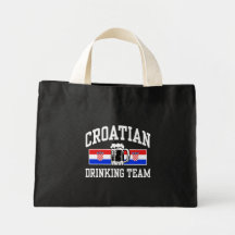 Kroatiskt dricka lag tote bags