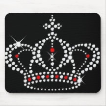 Krona med Bling Mousepad Mus Mattor