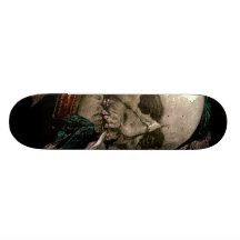 Krukan som röker väggen för duden för Zombieskalle Skate Board