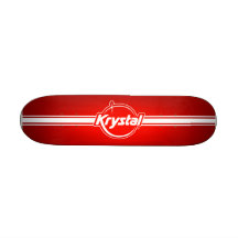 Krystal logotyp med remsaskateboarden