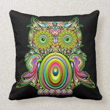 Kudder den Psychedelic Popart för ugglan amerikane