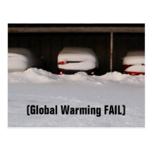 KUGGNING för global värme Vykort