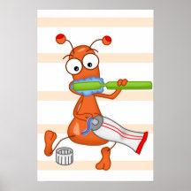 Kukie och tand som borstar 2 posters