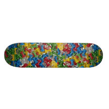 Kulöra pushpins anpassningsbara skateboard