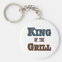 Kung av slogan för grillaBBQ-matlagning Nyckel Ring