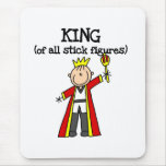 Kung av stick figur mus mattor