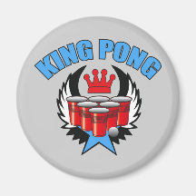 Kung Pong 2 - öl Pong Magnet För Kylskåp