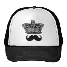 Kungkrona och mustasch baseball hat
