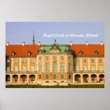 Kungligt slott i Warsaw Affisch