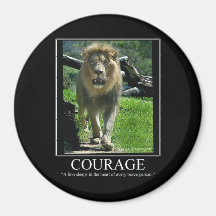 KURAGE 3" lejon magnet - (Motivational) Kylskåpsnagnet