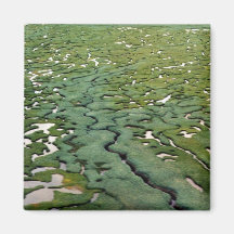 Kuskokwim deltavåtmarker - antennen beskådar magneter
