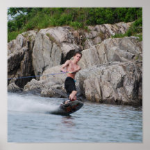 Kust- Wakeboarding affisch