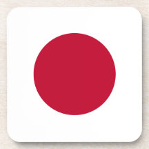 Kustfartyg för Japan flaggakork Kopp Underlägg