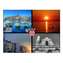 Kvadratbilder av Rovinj Vykort