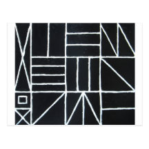 Kvadrera dansen (fodra minimalism), vykort