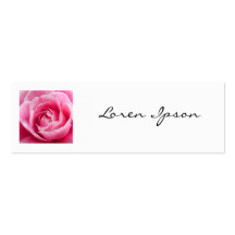 Kvadrera fotoet - rosa Camelia Visitkort Mall