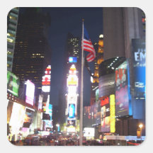 "Kvadrerar tider, New York City, USA" CricketDiane Klistermärken