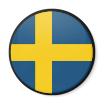 Kvalitets- Sverige sjunker cirklar Kylskåpmagneter