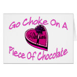 Kväva på chokladvalentin hälsningskort